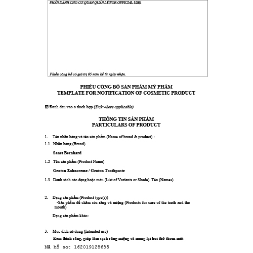 Kem Đánh Răng Geoton Zahncreme 100ml